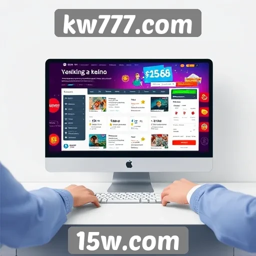Interface do usuário no site kw777.com